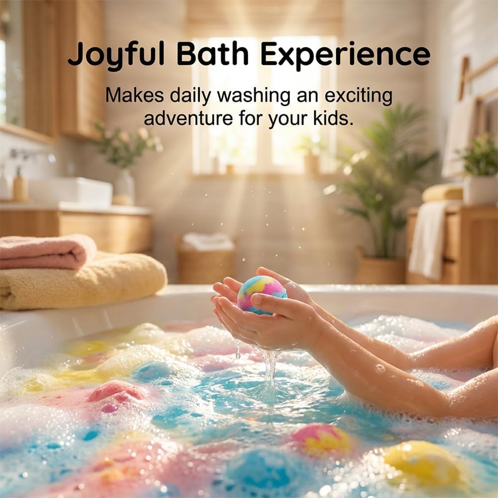 Kids Bath Bombs with Surprise Toys Inside pack of 12